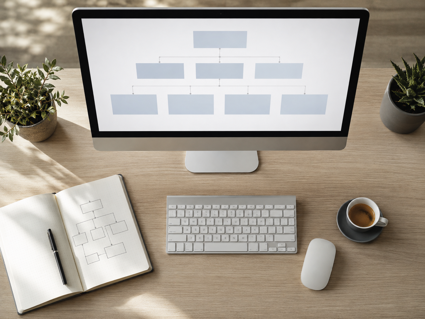 Struttura delle pagine base del sito di uno studio professionale